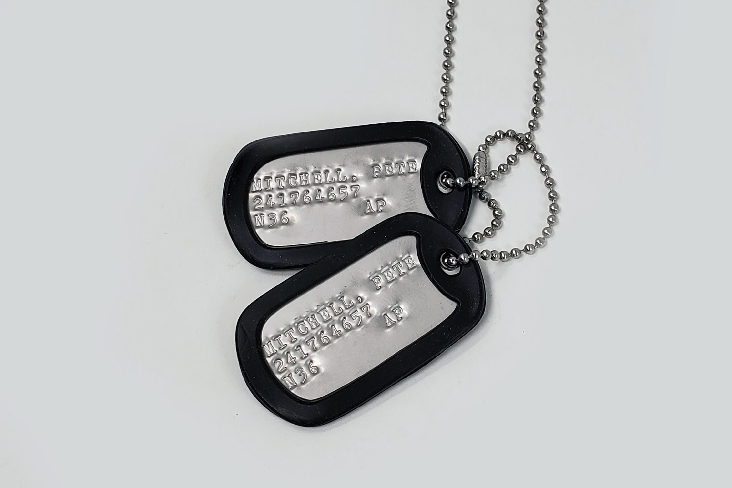 Top Gun Military Dog Tags Screen Accurate Etsy