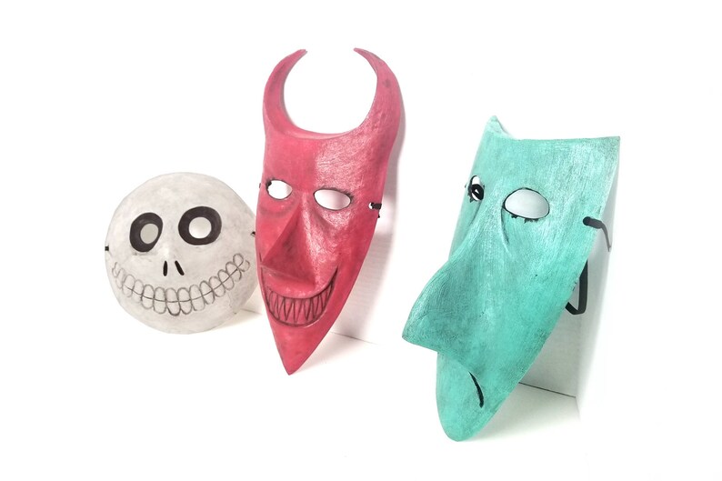 Lock Shock & Barrel Masks Nightmare Before Christmas Etsy