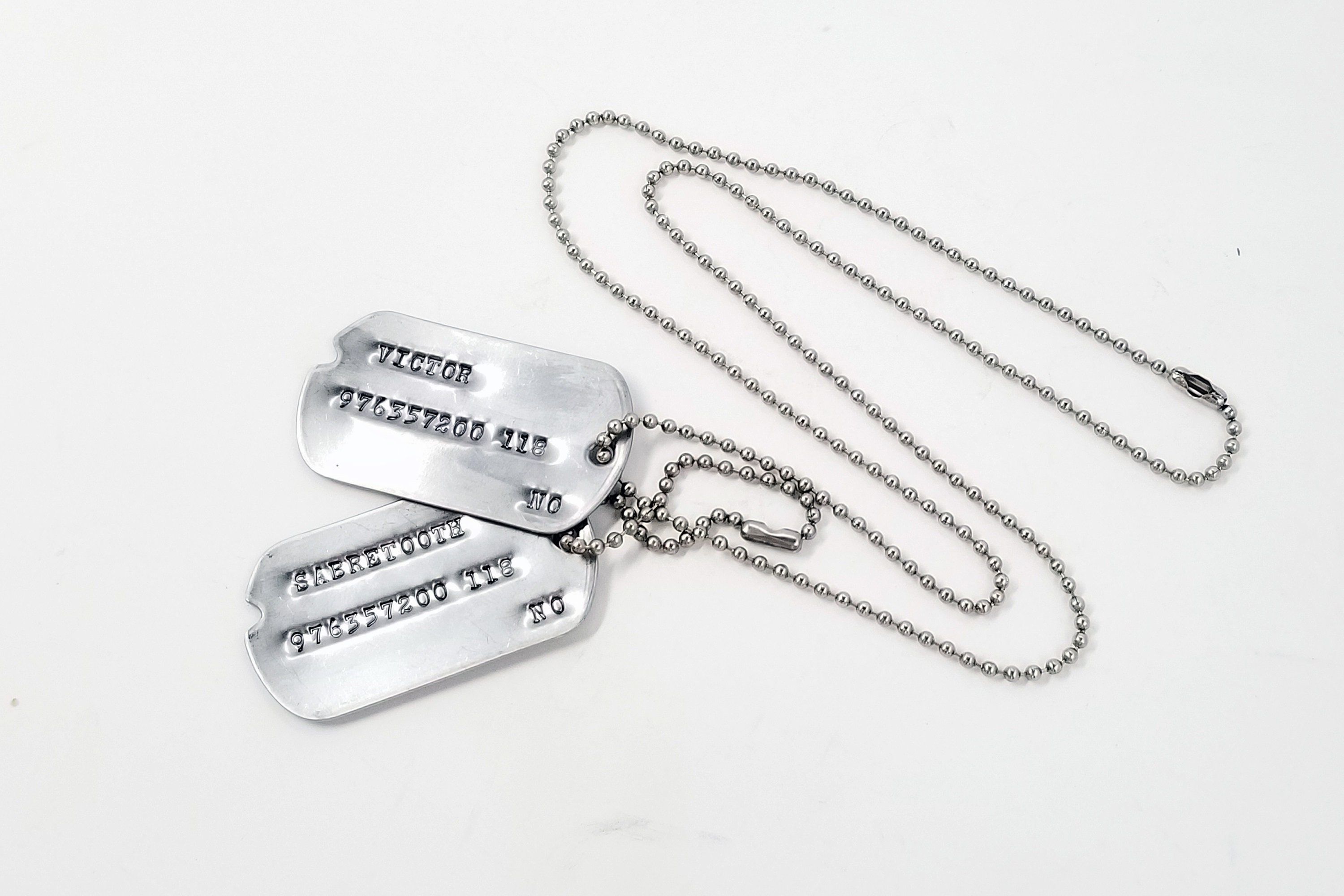 Wolverine and Sabretooth WWII Military Dog Tags Notched US - Etsy
