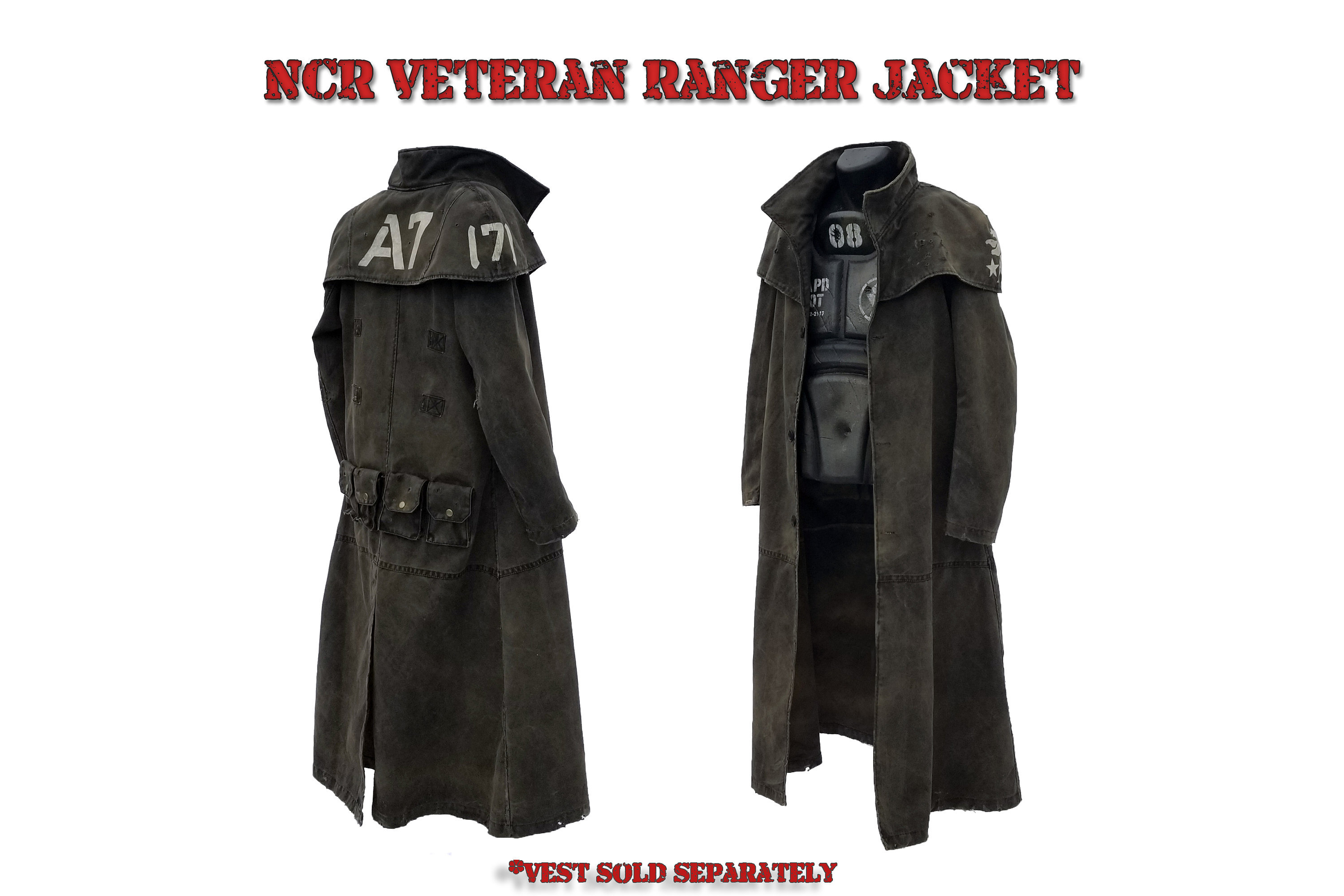 NCR Veteran Ranger Canvas Jacket/duster Screen Accurate - Etsy