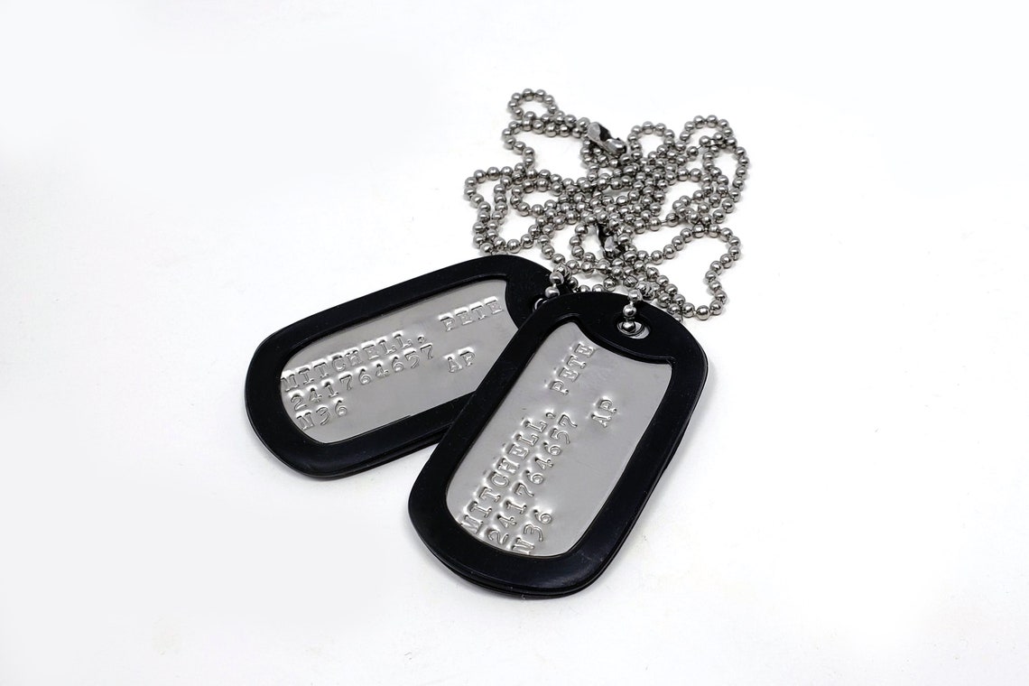 Top Gun Military Dog Tags Screen Accurate Etsy
