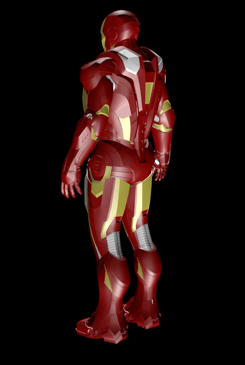 Iron Man Mk VII Suit 3D Model Screen Accurate image 5