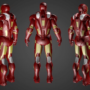 Iron Man Mk VII Suit 3D Model Screen Accurate image 2