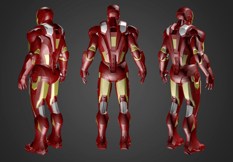 Iron Man Mk VII Suit 3D Model Screen Accurate image 2