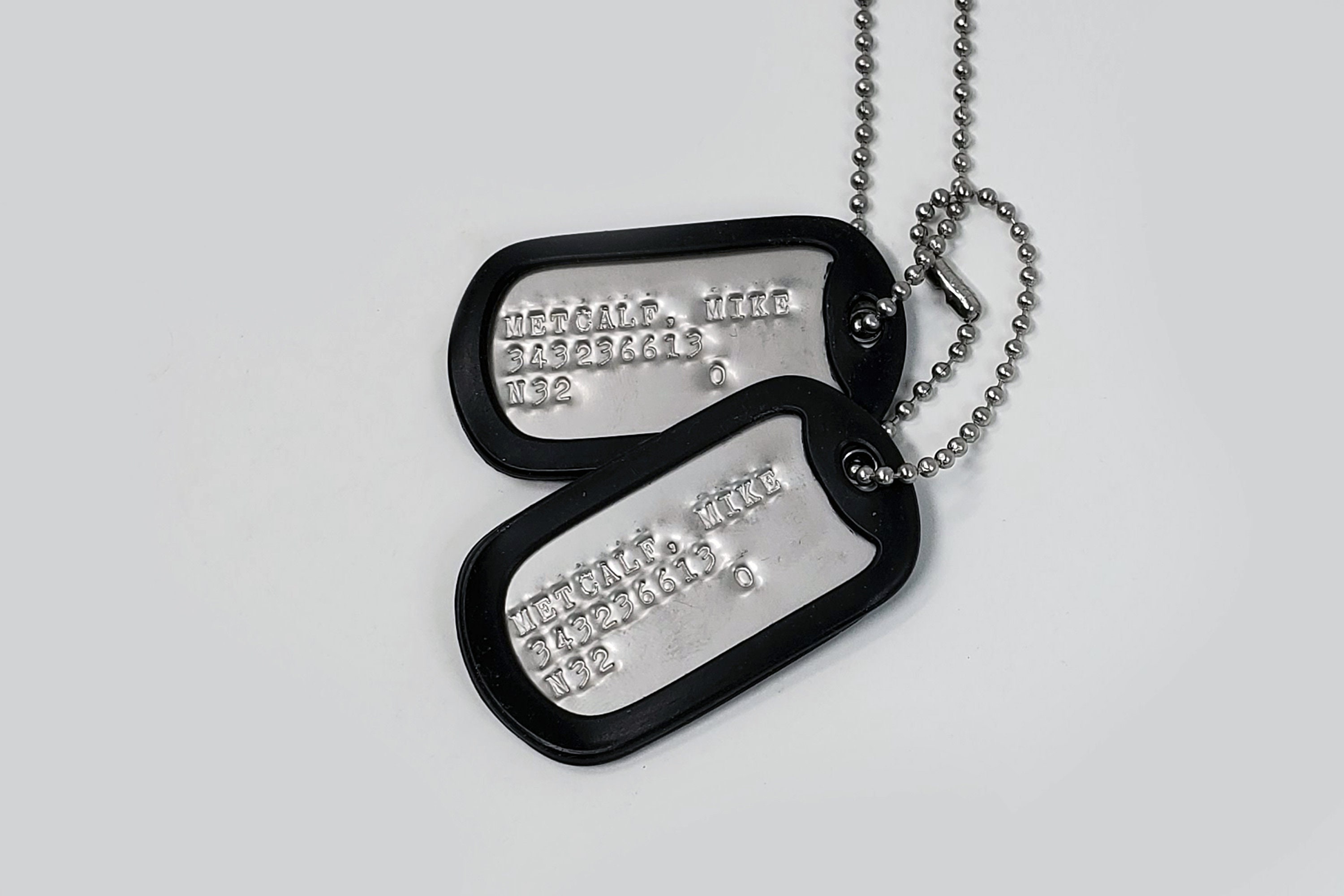 Top Gun Military Dog Tags Screen Accurate Etsy