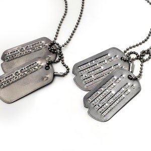 James Bucky Barnes WWII Style Military Dog Tags Screen Accurate Custom Tags