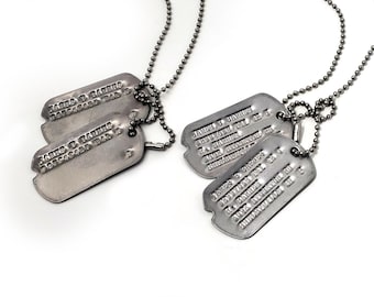 James Bucky Barnes WWII Style Military Dog Tags - Screen Accurate