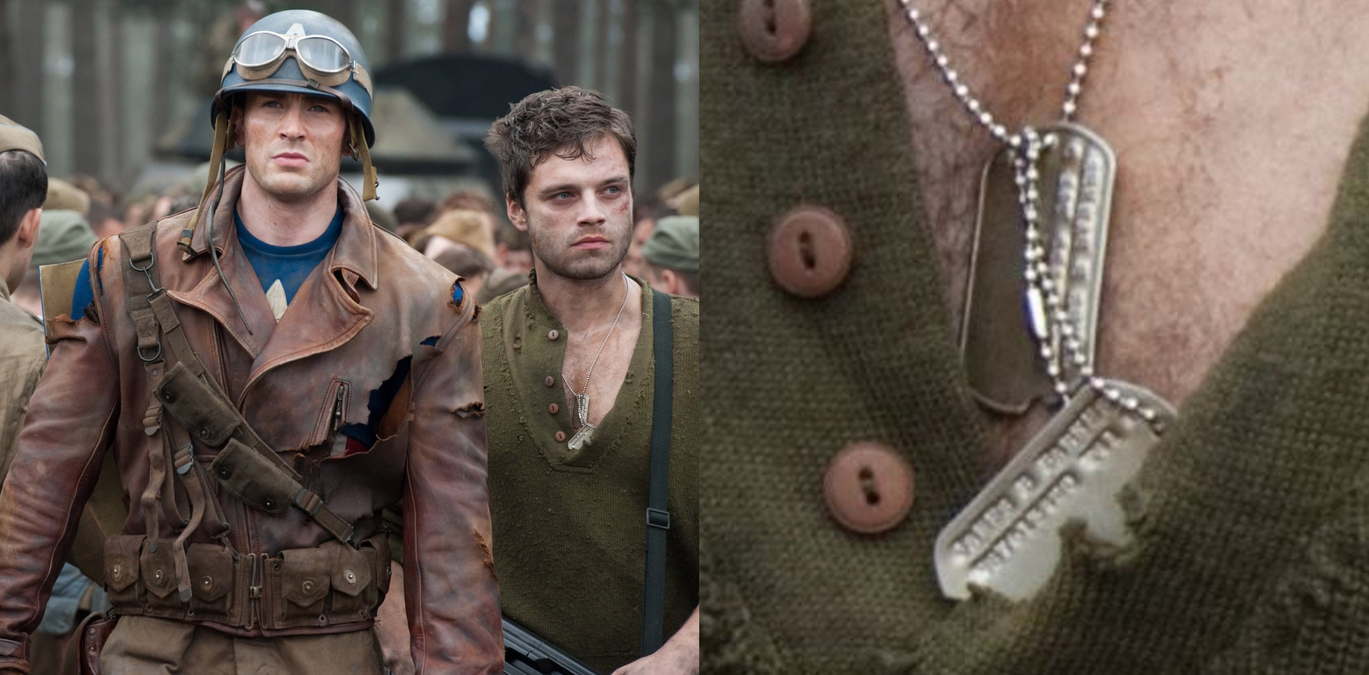 James Bucky Barnes WWII Style Military Dog Tags Screen Etsy