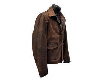 Indiana Jones Jacket Genuine Top Grain Leather Screen Accurate