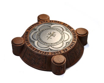 Socle de présentation pour réplique d'accessoire du Saint Graal d'Indiana Jones