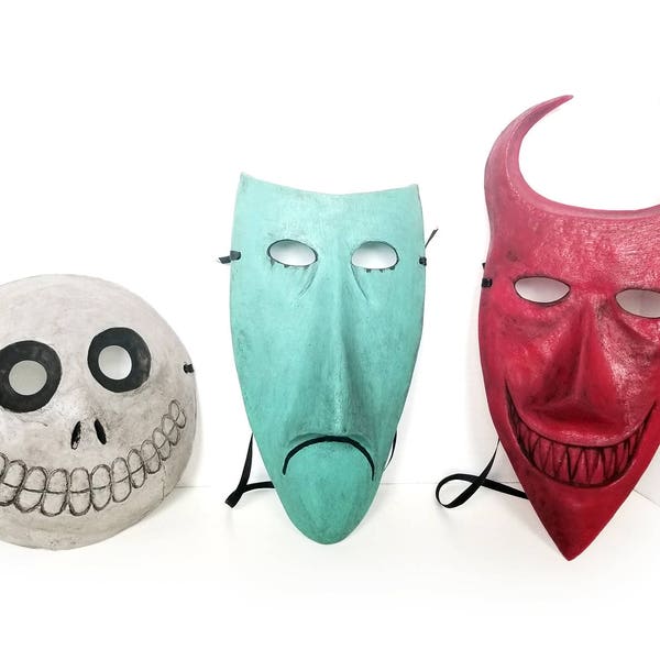 Lock, Shock, & Barrel Masks - Nightmare Before Christmas