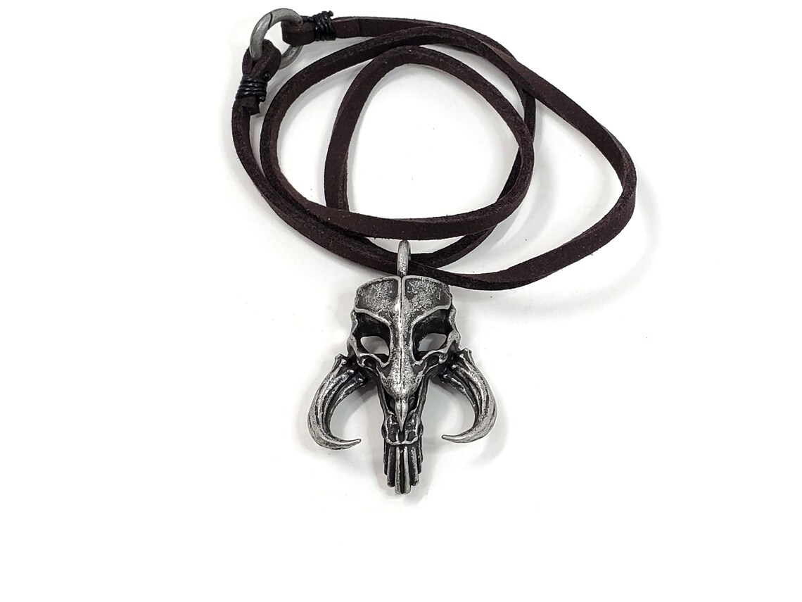 Mandalorian Mythosaur Pendant Necklace Din Djarin Grogu Etsy