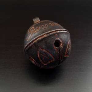 Krampus Bell Cursed Jingle Bell Replica and/or Custom Gift Box Bell Made from Metal image 7