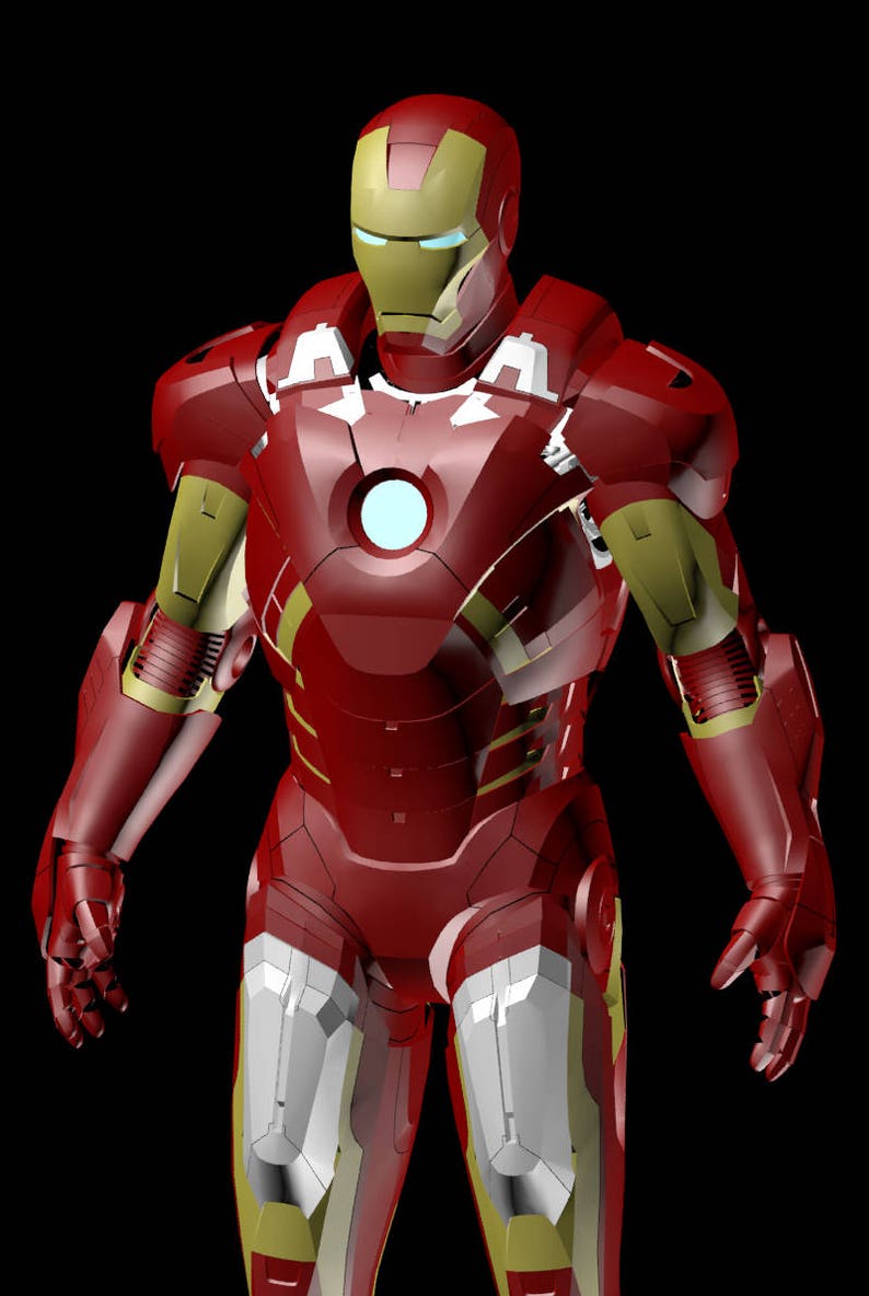 Iron Man Mk VII Suit 3D Model Screen Accurate image 8