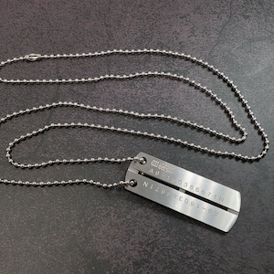 Major&#39;s Dog Tag Prop Replica from Ghost in the Shell - Scarlett Johansson - Motoko Kusanagi