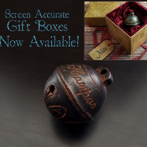 Krampus Bell - Cursed Jingle Bell Replica and/or Custom Gift Box - Bell Made from Metal!