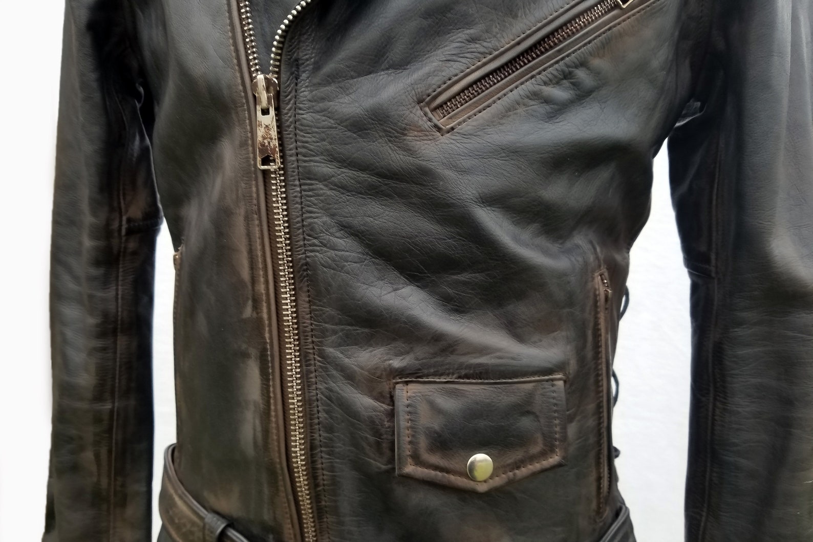 Genuine Leather Greaser Jacket for Men & Womenscreen Accurate Etsy