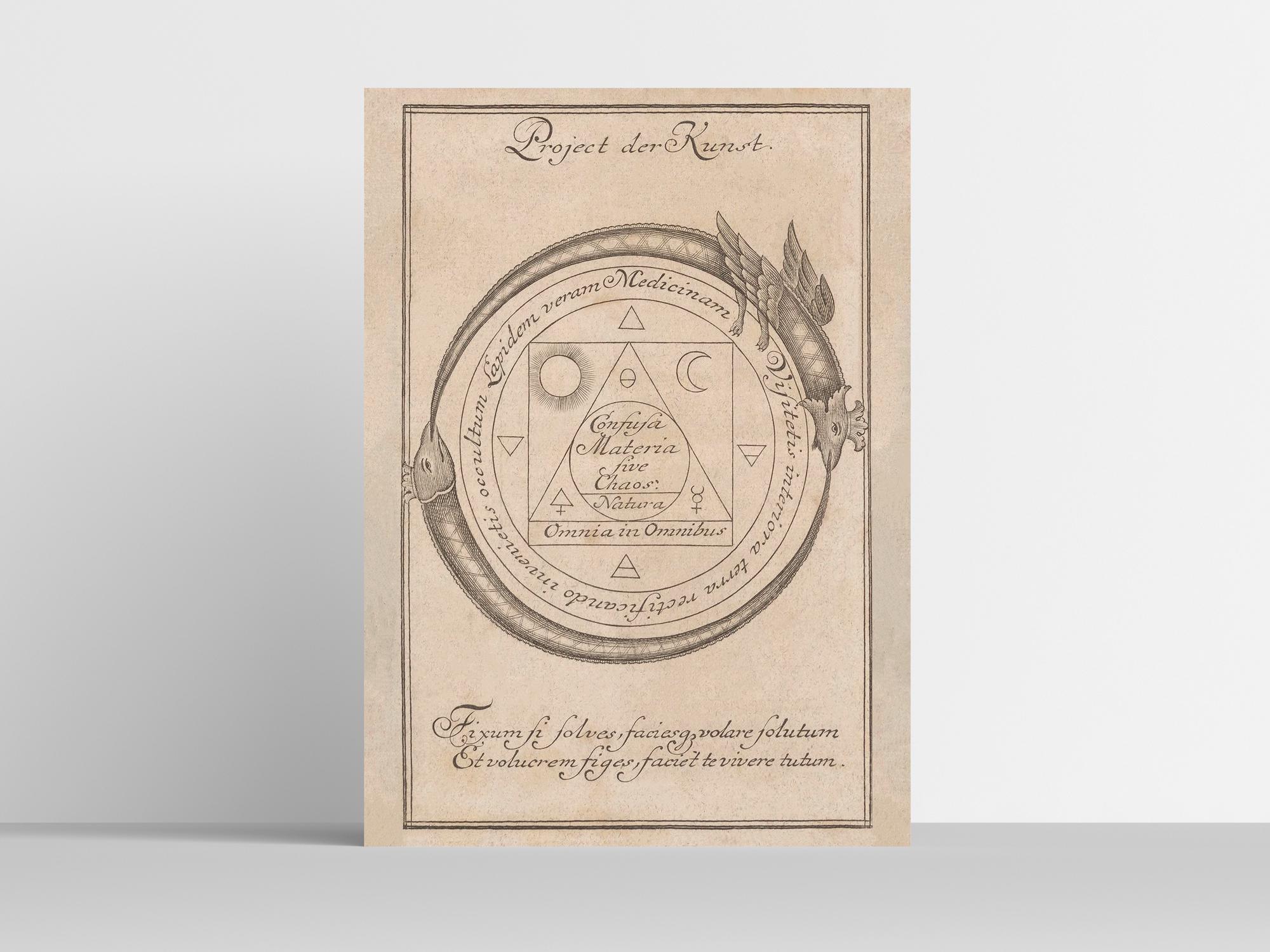 Frontispiece of Compendiöses doch volkommenes philosophisches Hand-Büchlein, Christoph Heinrich Keil (1748) | Occult | Alchemy | Hermetic