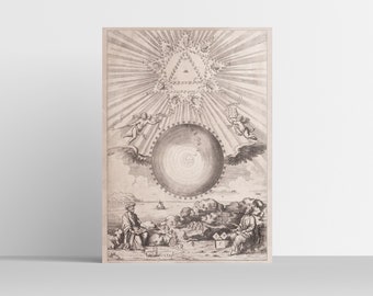 Arithmologia sive de abditis Numerorum mysteriis, Frontispicio de Musurgia Universalis), A. Kircher (1665) / Ocultismo / Alquimia / Astrología