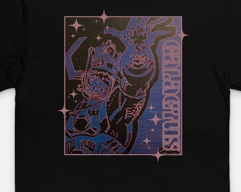 T-shirt Galactus, méchant de bande dessinée rétro, t-shirt Marvel