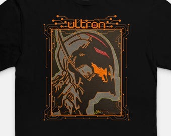 T-shirt graphique Ultron, t-shirt Marvel Avengers Villain