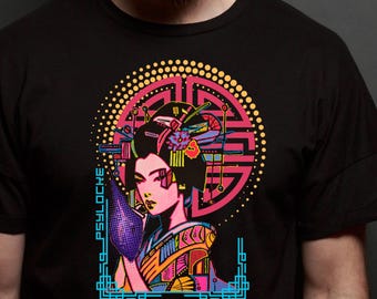T-shirt Geisha psylocke, t-shirt Marvel X-Men, mode geek