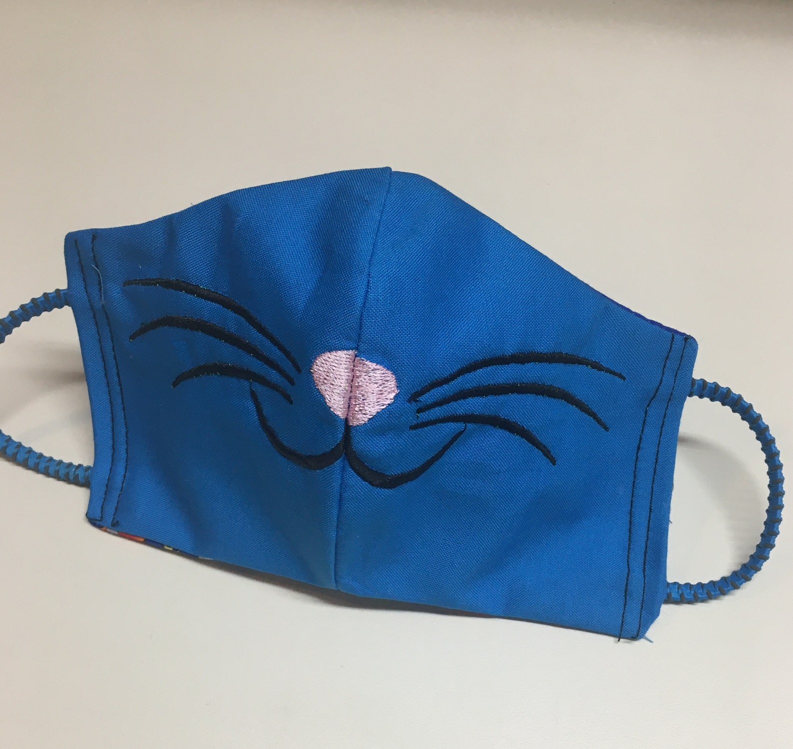 Cat Whiskers Face Mask fun cat mask reusable/washable for Etsy