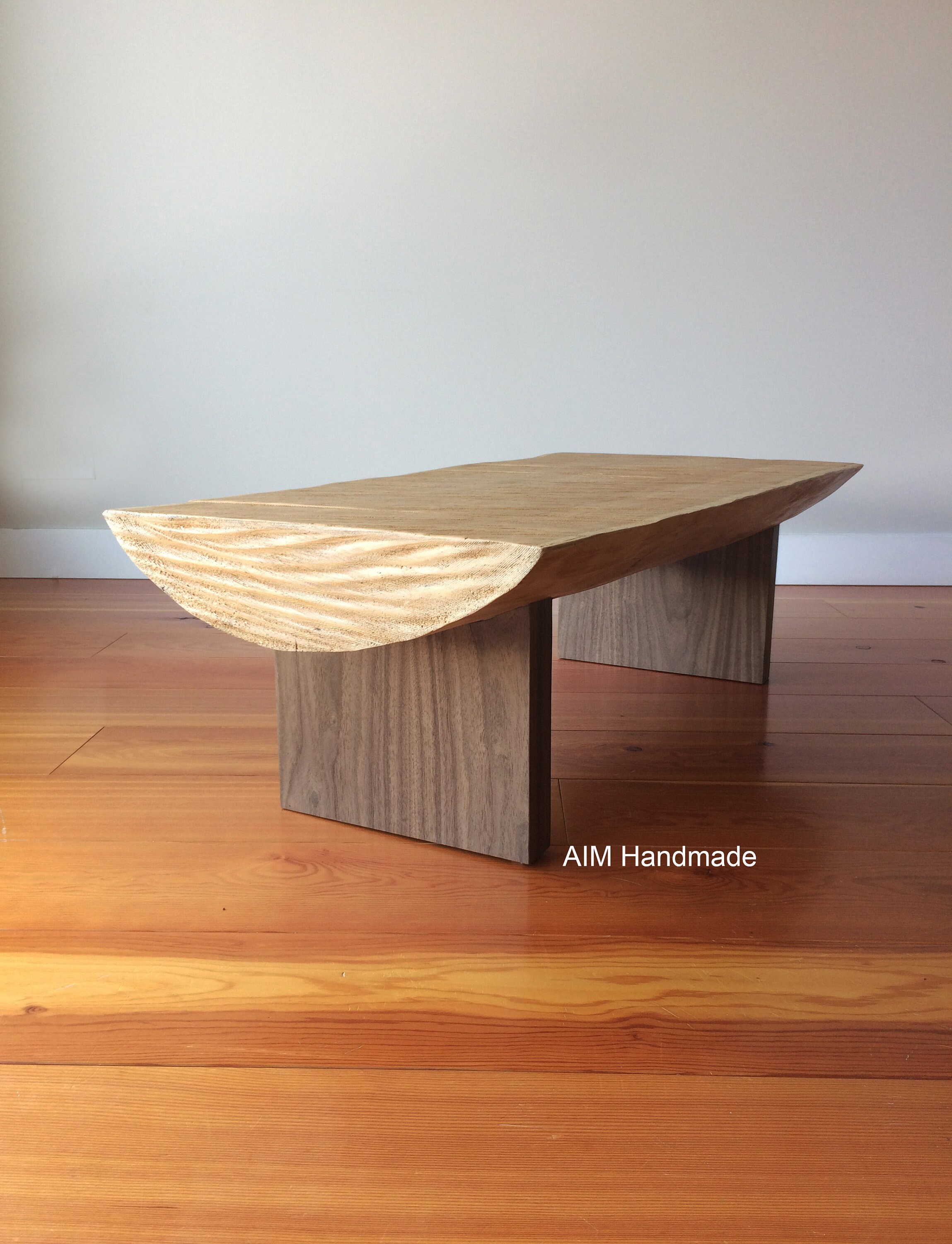 Reclaimed Cedar Slice Log Table Coffee On Walnut Slab Reclaimed Cedar Slice Log Table Coffee On Walnut Slab Legs Rustic Furniture Made In Bc Canada By Aim Handmade