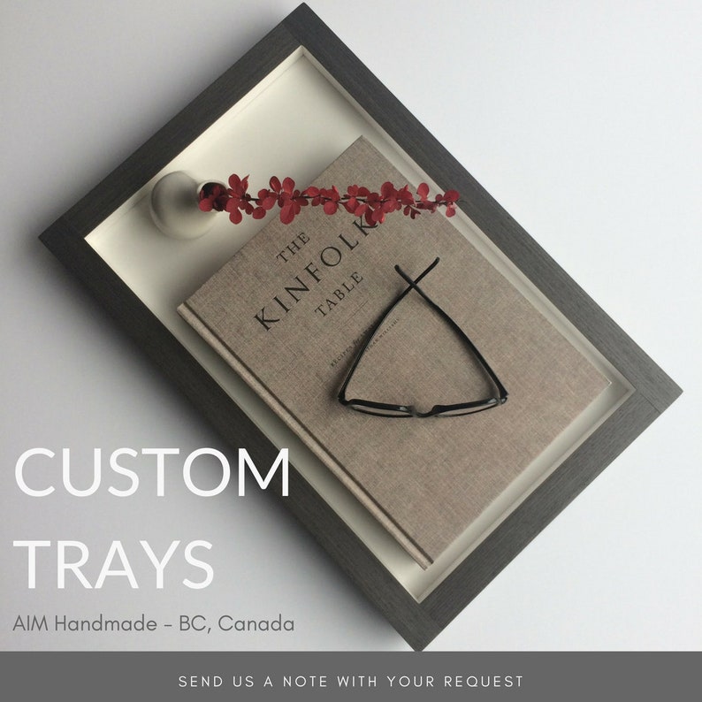 Custom Made Trays Modern Desk Accessories Vanity Displays Etsy