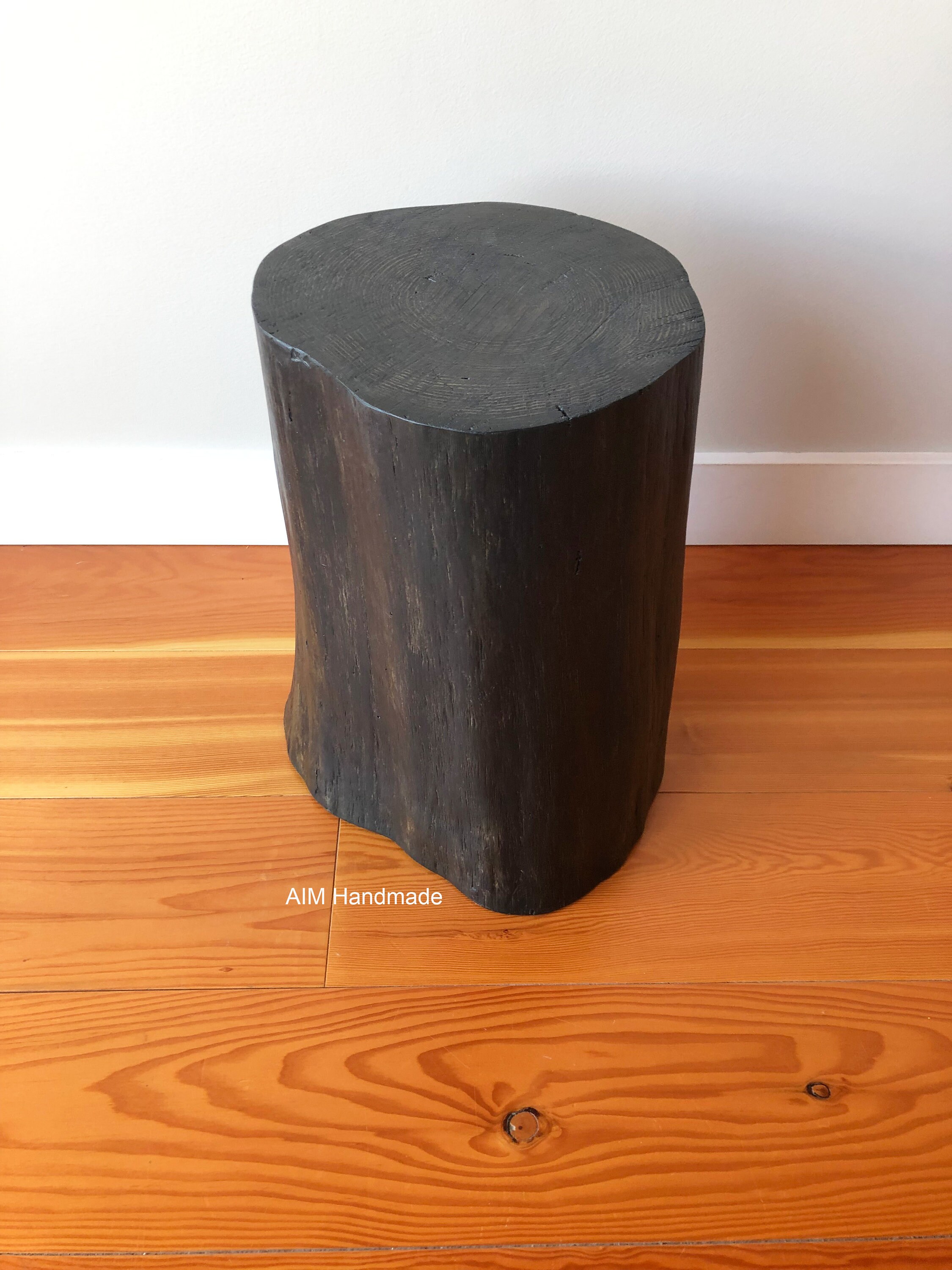 Black stump side table deals