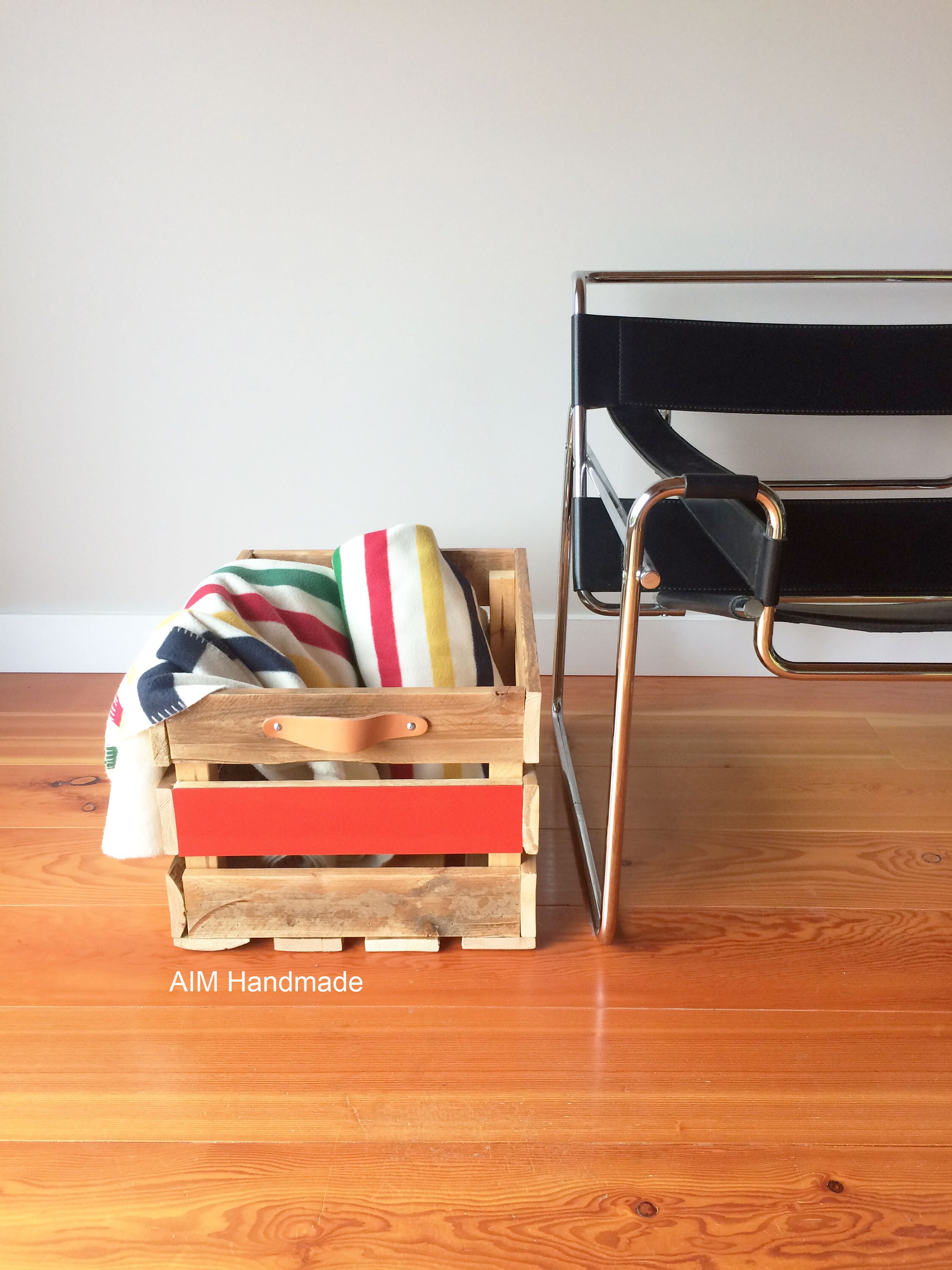 rustic toy bin