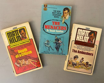 Matt Helm Books LOT of 3 Vintage Paperback Novels