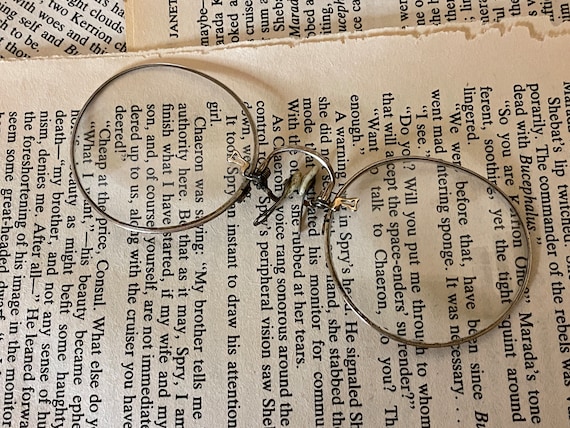 Antique Pince-Nez Gold Wire Frame Edwardian Spect… - image 7
