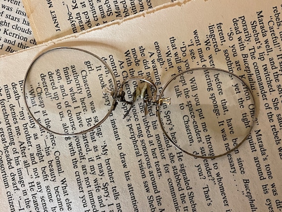 Antique Pince-Nez Gold Wire Frame Edwardian Spect… - image 8