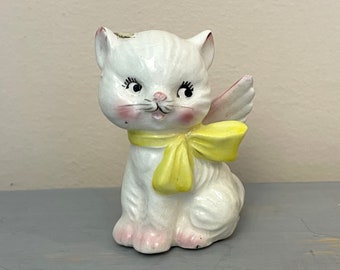 Napco Angel Kitty with Wings Sitting Pretty Vintage 1950s Kitchy Knick Knacks