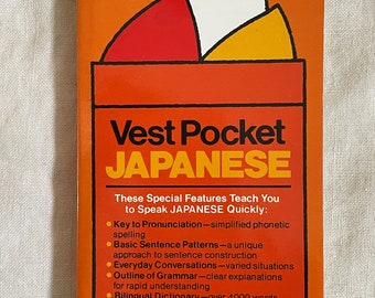 Vest Pocket Japanese Book Takeshi Hattori Helpful Langage Travel Dictionary