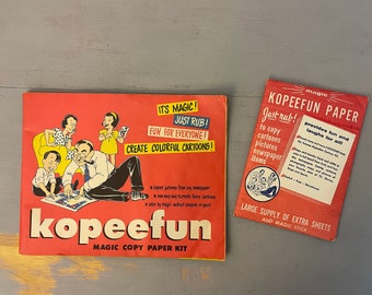 Kopeefun Magic Copy Paper Kit Vintage 1959 Children's Play Activity