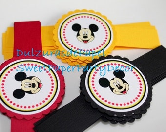 Mickey mouse birthday party cutlery. Wrapped utensils, Mickey mouse party supplies, Napkins with cutlery, Mickey party decor