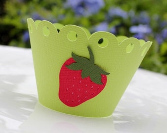 Strawberry Shortcake Cupcake Wrapper - set of 12
