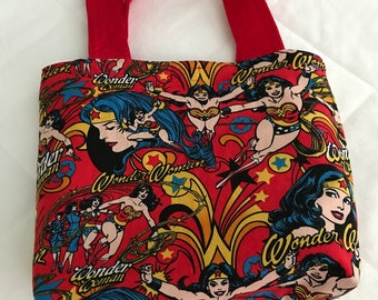 Wonder Women Toto Bag, Toto Bag with Pockets, Travel Bag, School Bag, DC Wonder Women, Market Bag, Easter Gift, Unique Toto Bags