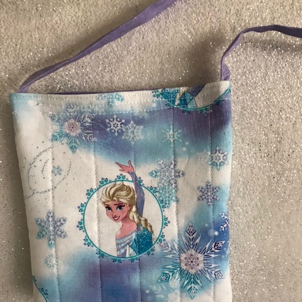 Elsa purse, snowflake purse., frozen purse, child’s purse, make up bag,