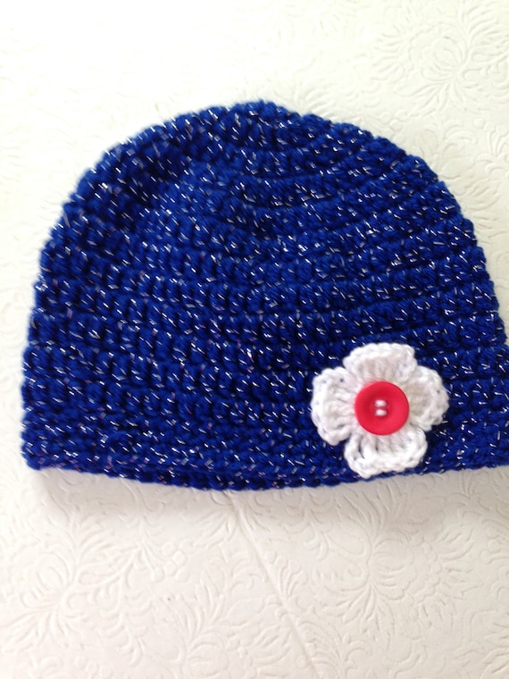 blue toddler hat
