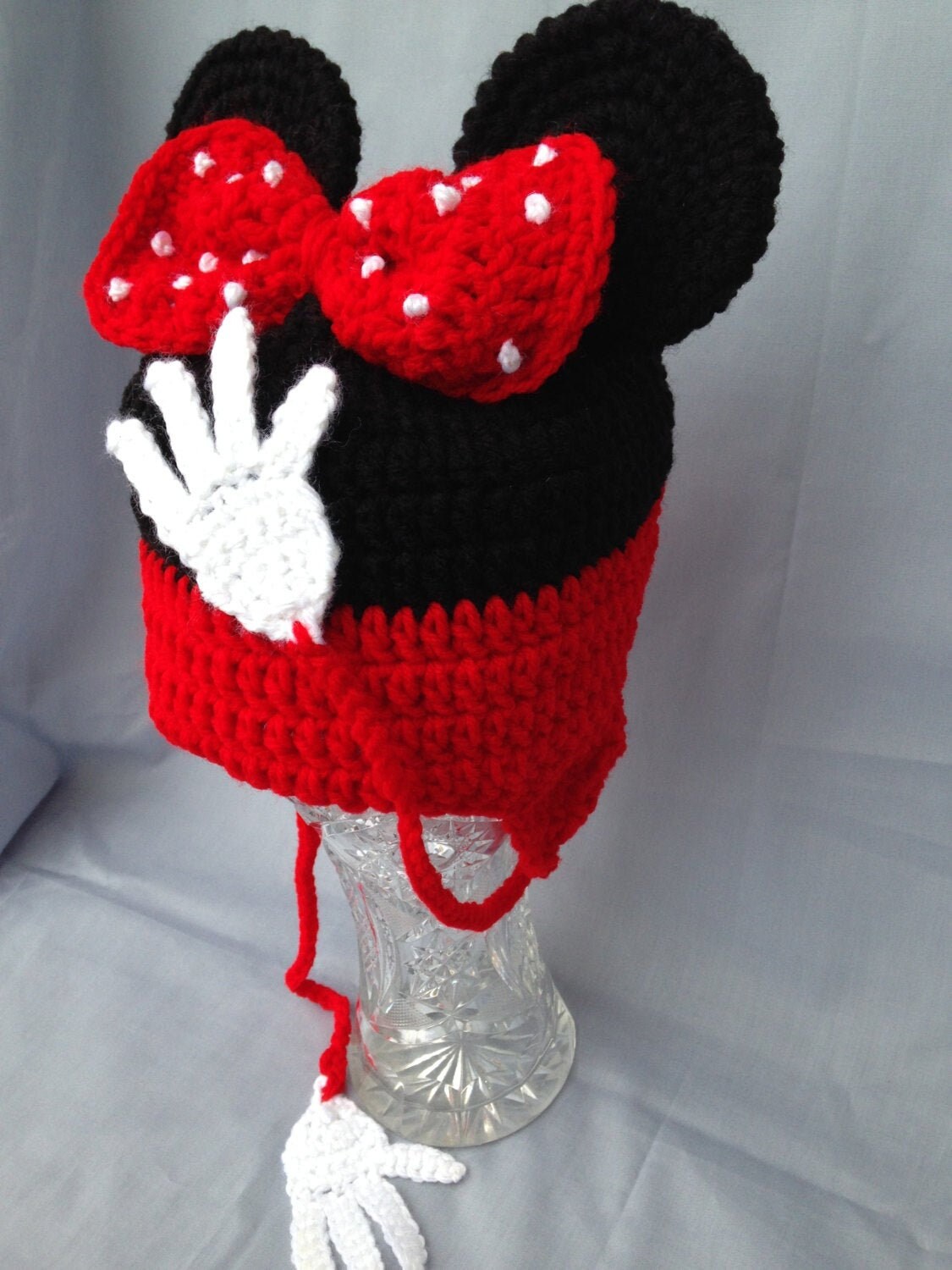 Crochet Minnie Mouse Hat Disney 