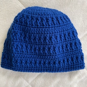 Beanie Hat, Unisex Hat, Crochet Hat, Handmade Hats, Blue Hat, Fashion Accessories. Winter Hats, Easter Hats