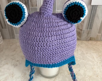 Crochet Randall Boggs Hat, Monster's Inc Inspired, Cosplay Hat