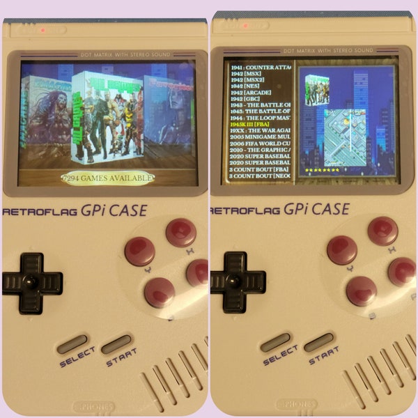 New RETROFLAG GPI CASE handheld portable gaming console 64GB or 128GB fully customized and configured RetroPie, recalbox systems