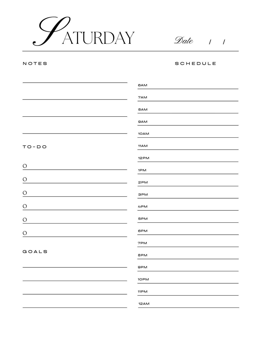 Classic Daily Planner - Etsy