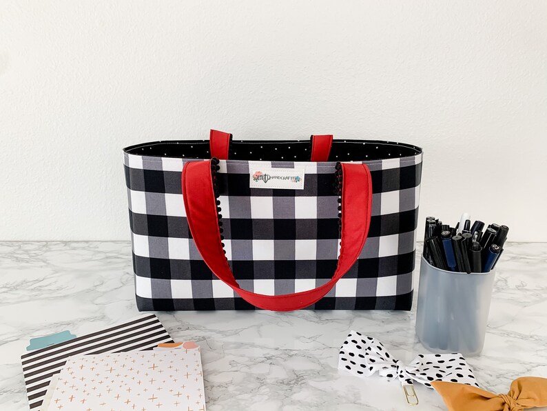 Blanco y negro Comprobar almacenamiento de la organización. | Etsy