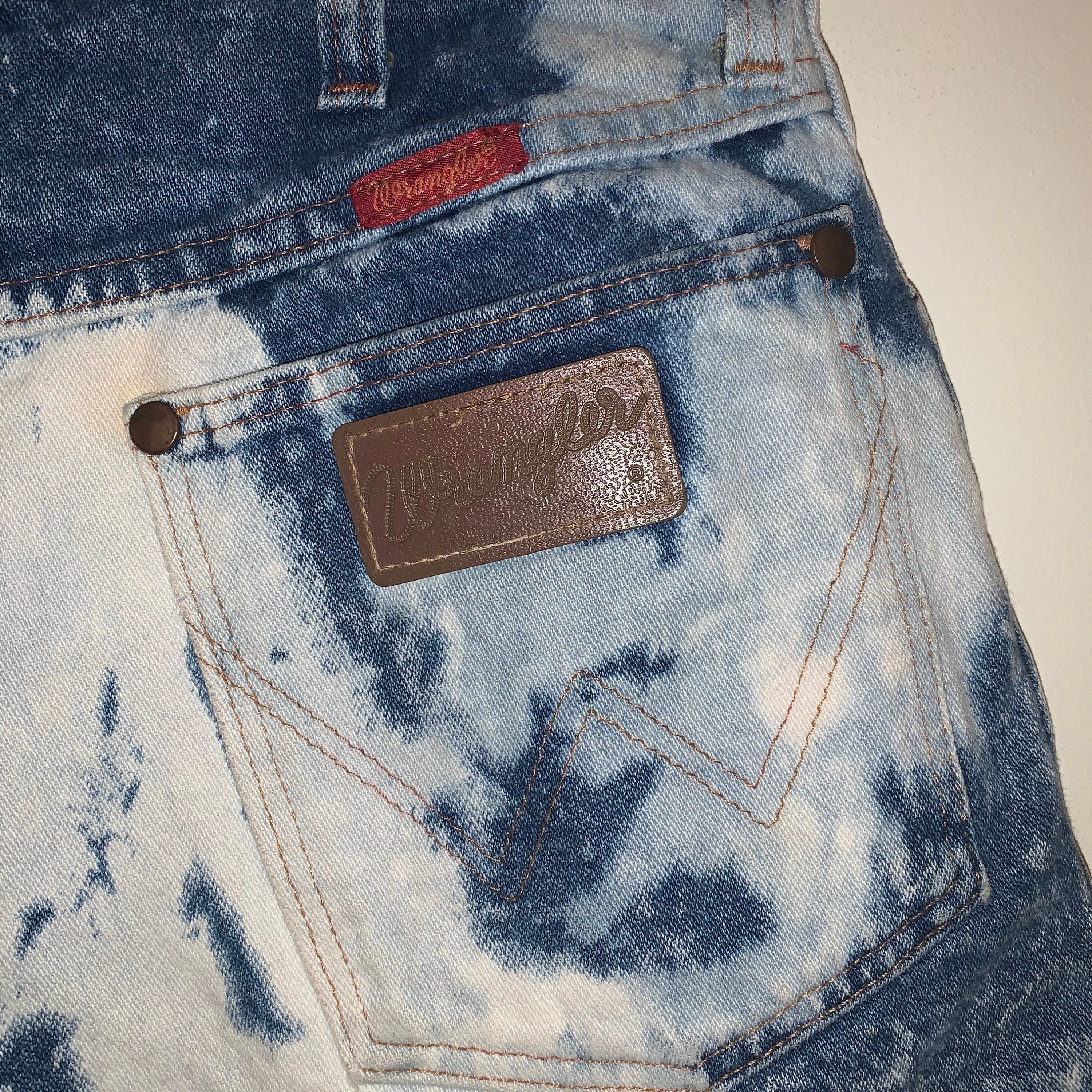 Vintage Wrangler Bleached Jean Shorts 
