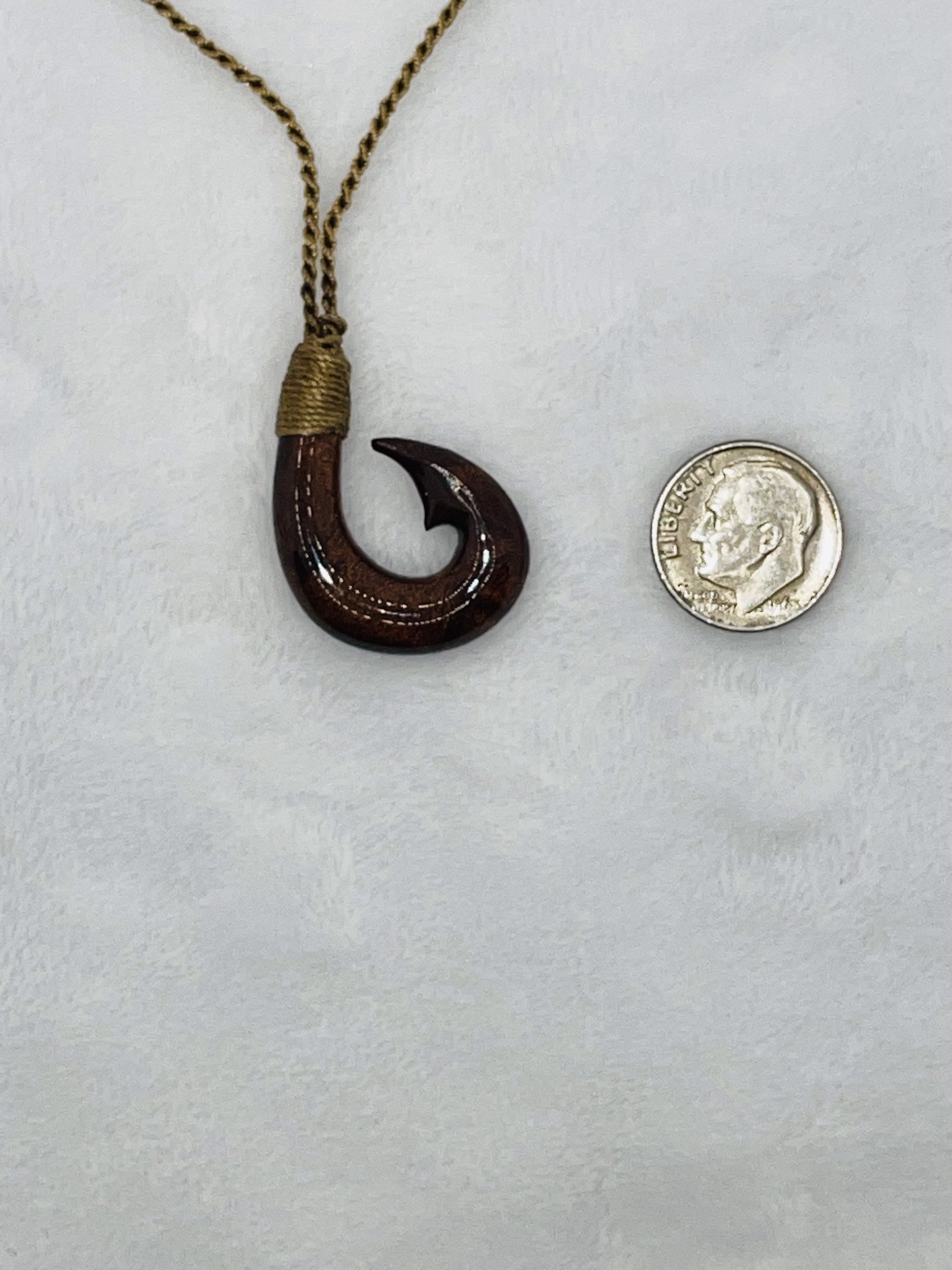 Hawaiian Fish Hook Koa Wood adjustable Etsy
